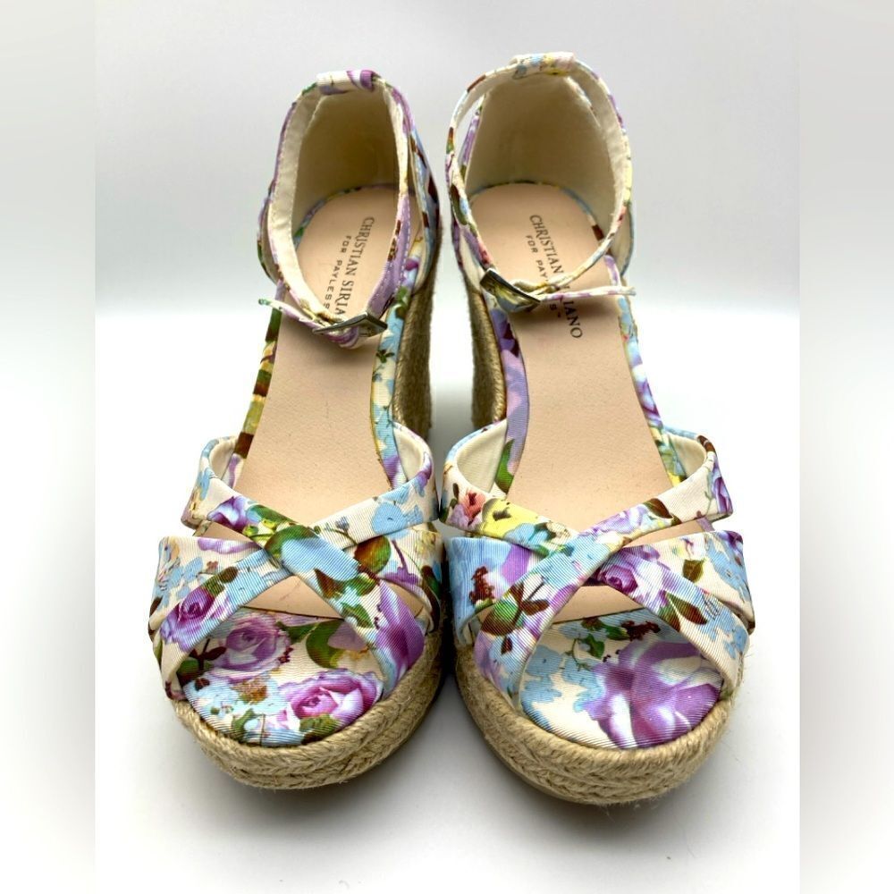 Christian Siriano Espadrille Wedge Sandals Size 8 NWOT